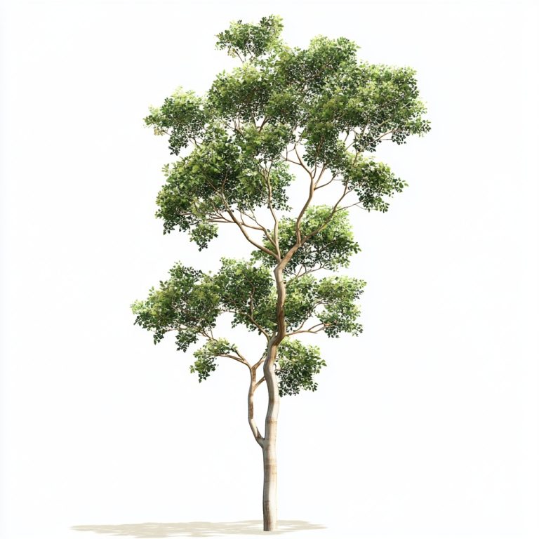 2D Japanese Oak Illustration