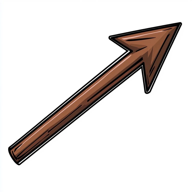 2D Lineart Leftward Arrow