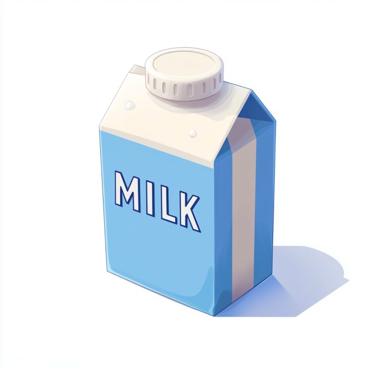 3D Cartoon Milk Carton