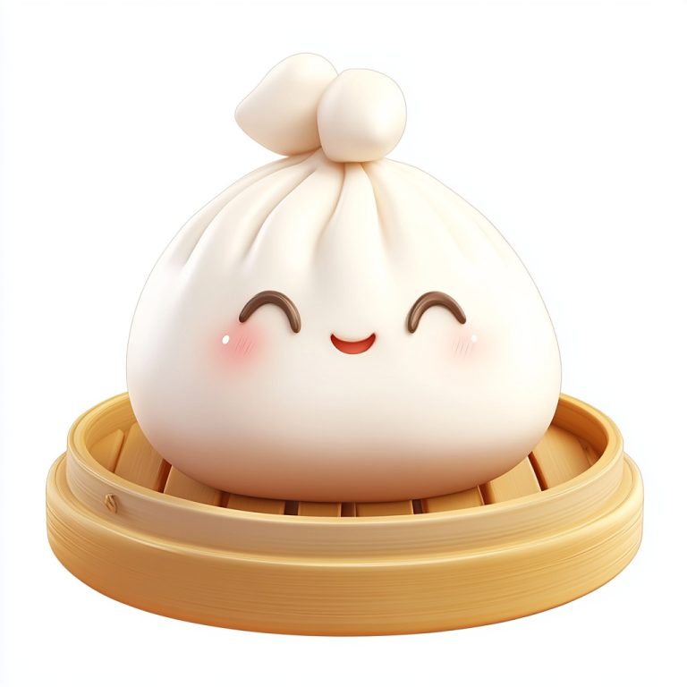 3D Cartoon Steamed Bun