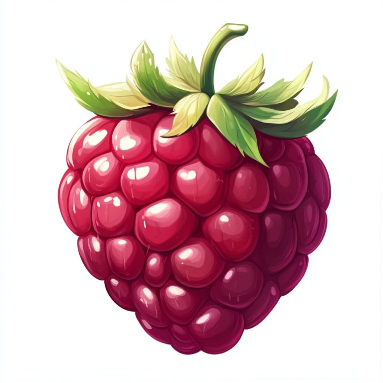 3D Casual Raspberry Icon