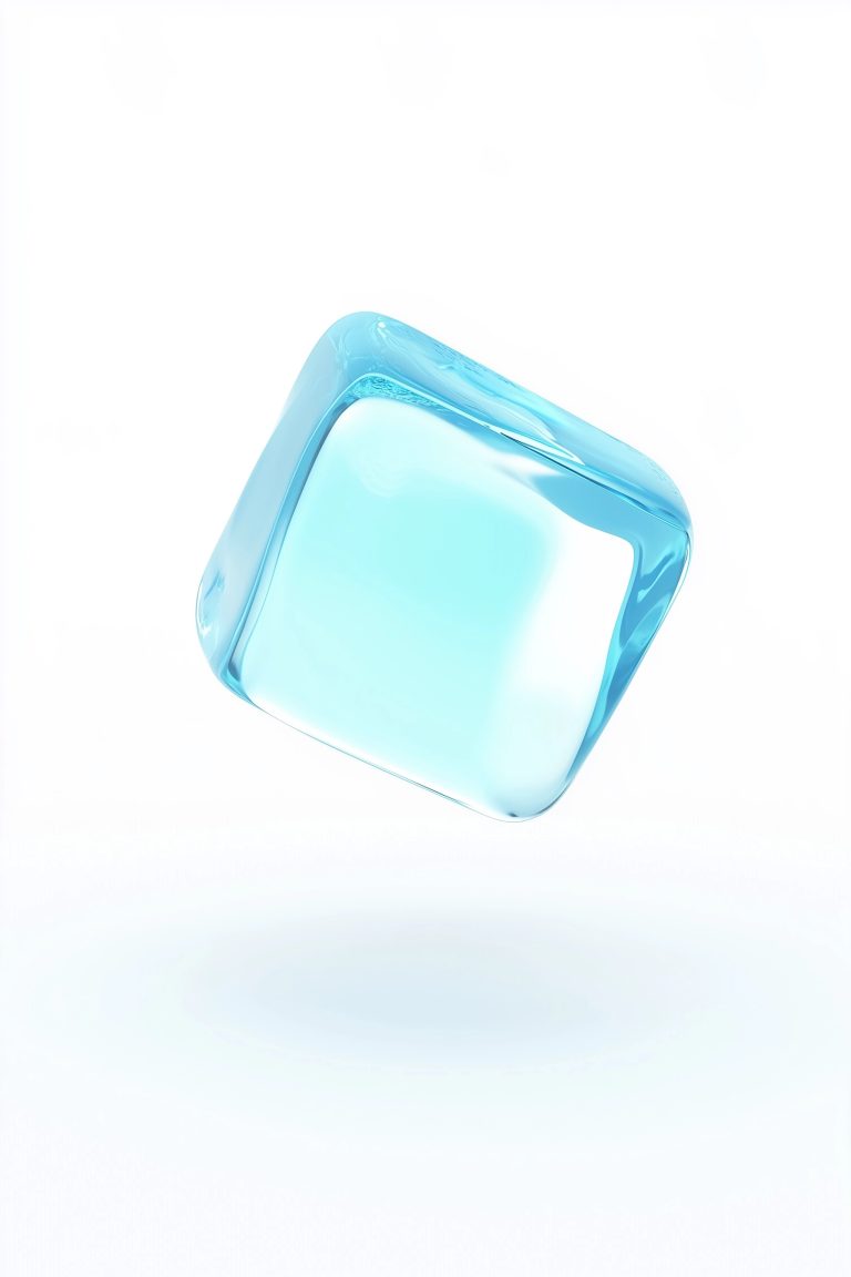 3D Floating Ice Cube scaled