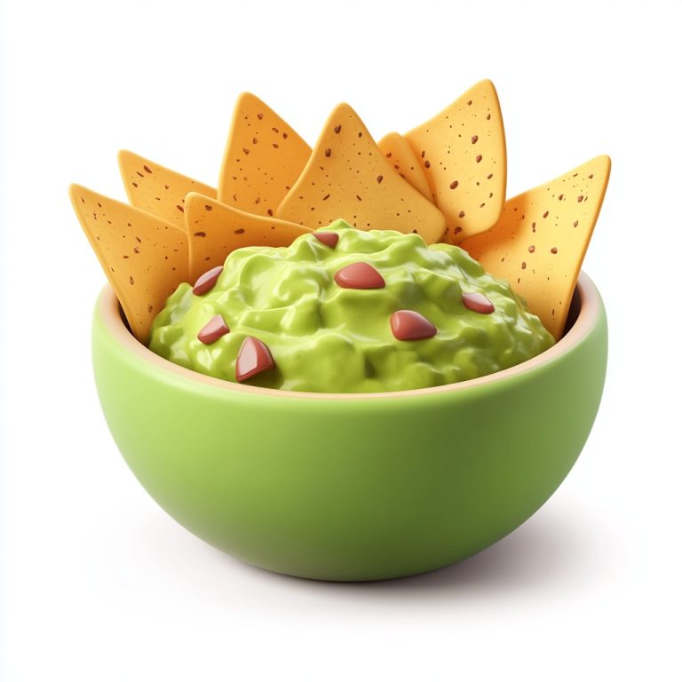 3D Icon Guacamole Dip