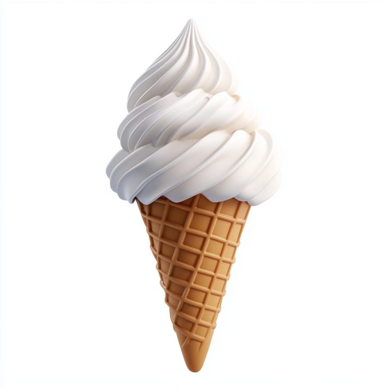 3D Pixar Vanilla Cone