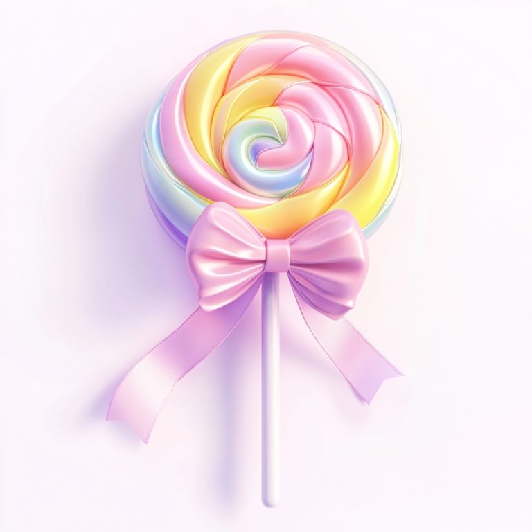 3D Rainbow Lollipop Icon