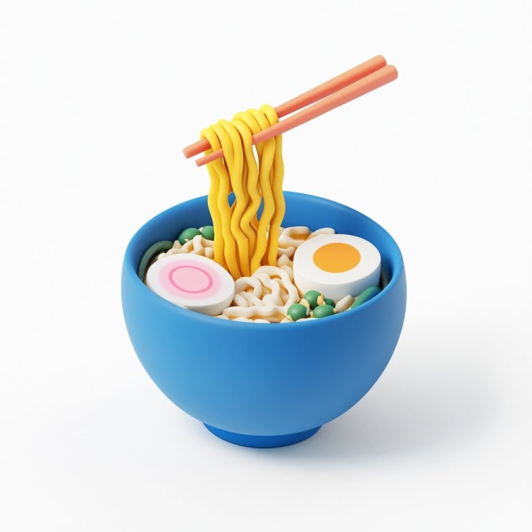 3D Ramen Bowl Icon