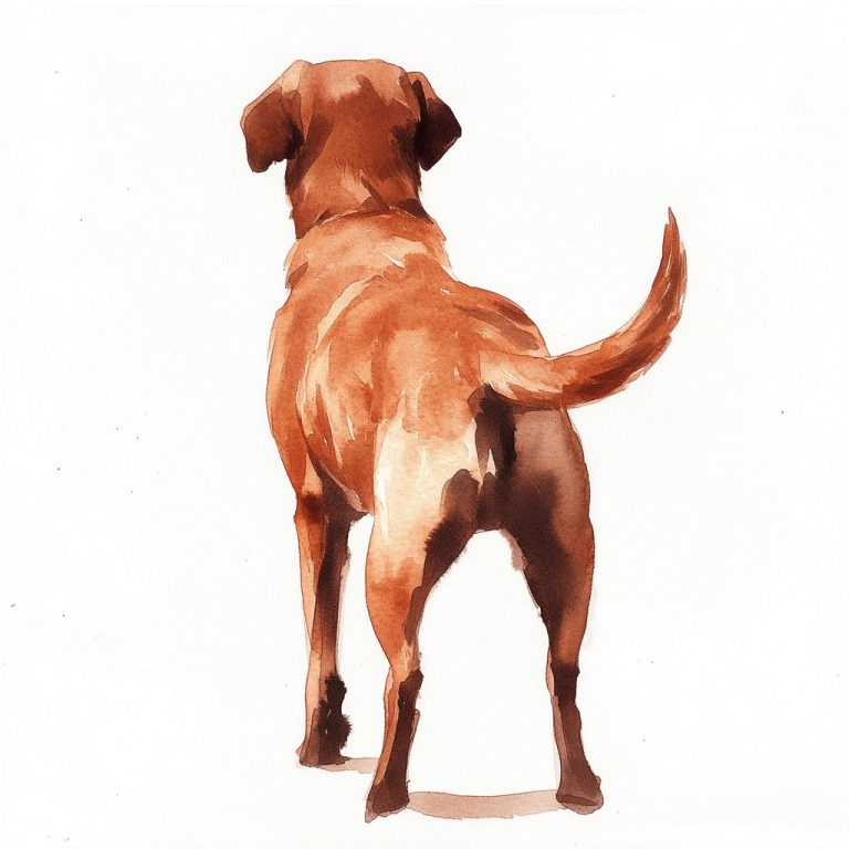 Abstract Labrador in Watercolor