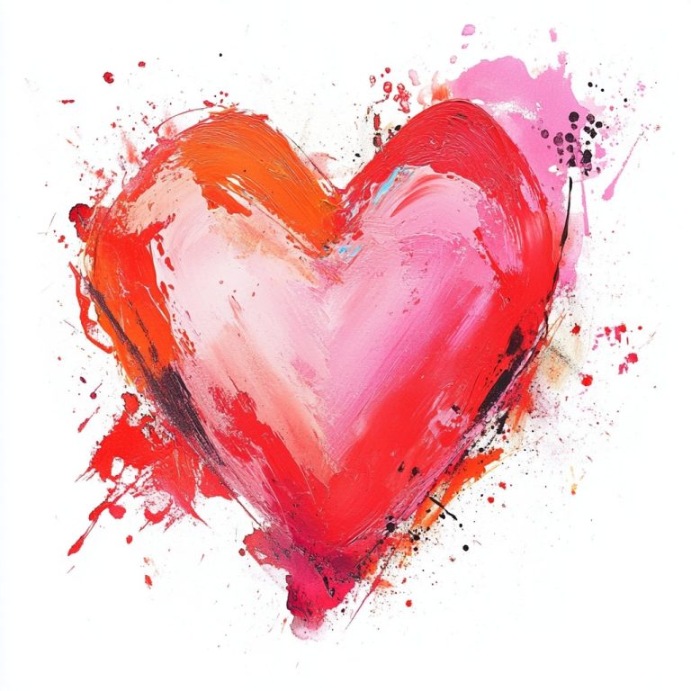 Abstract Watercolor Heart