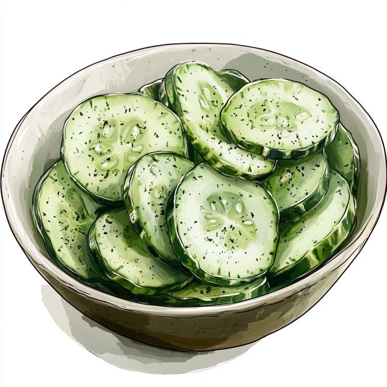 Anime Cucumber Salad Illustration