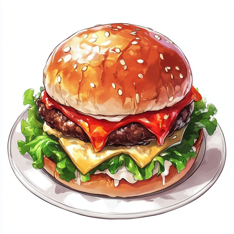 Anime Hamburger Display