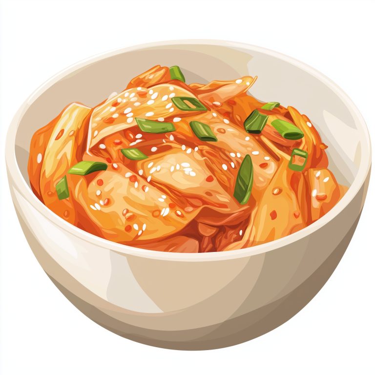 Anime Kimchi Bowl Illustration