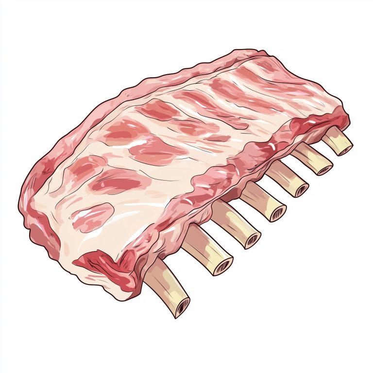 Anime Pork Ribs Illustration