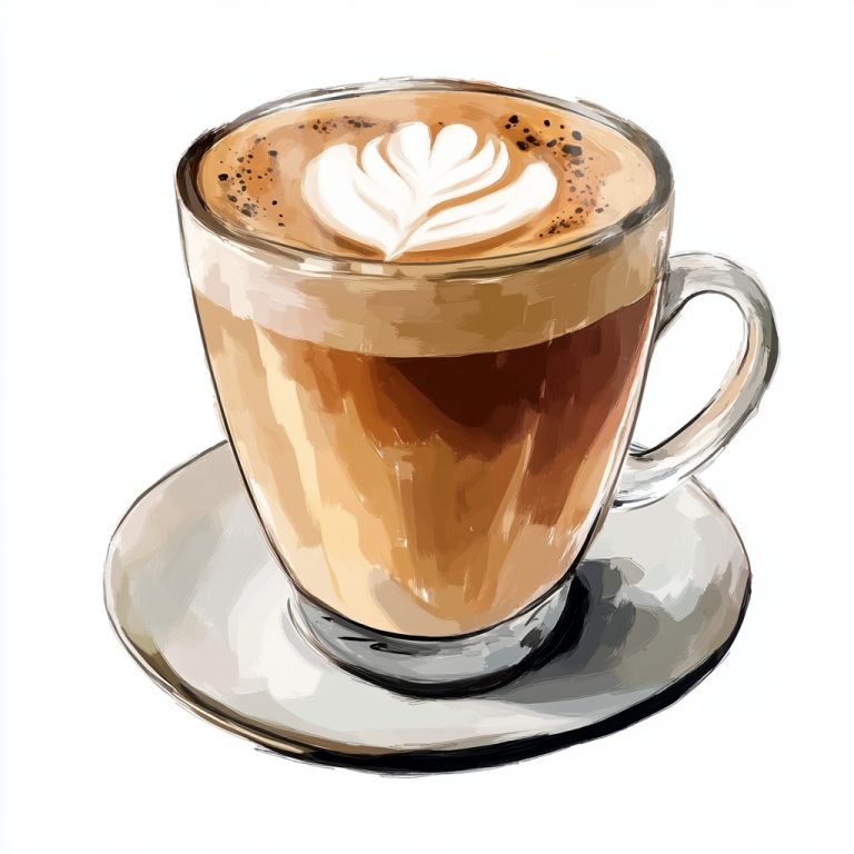 Artistic Macchiato Illustration