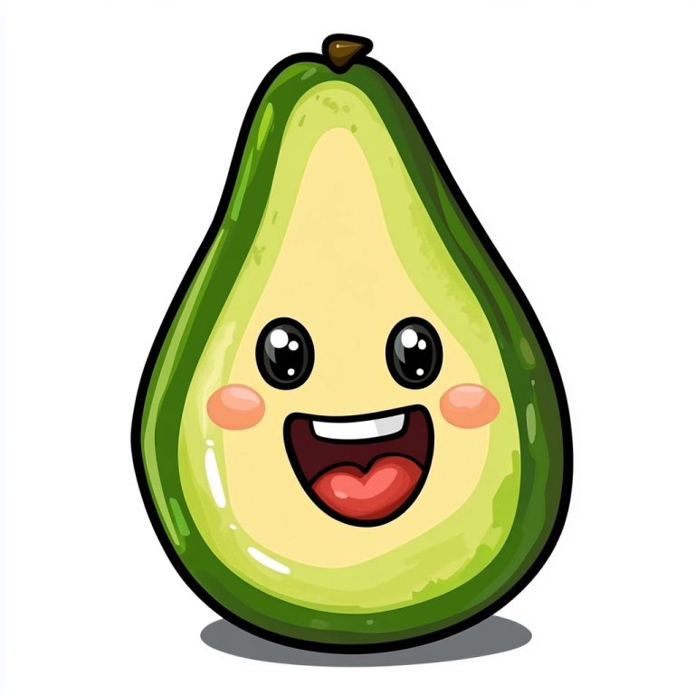 Avocado Clipart Illustration