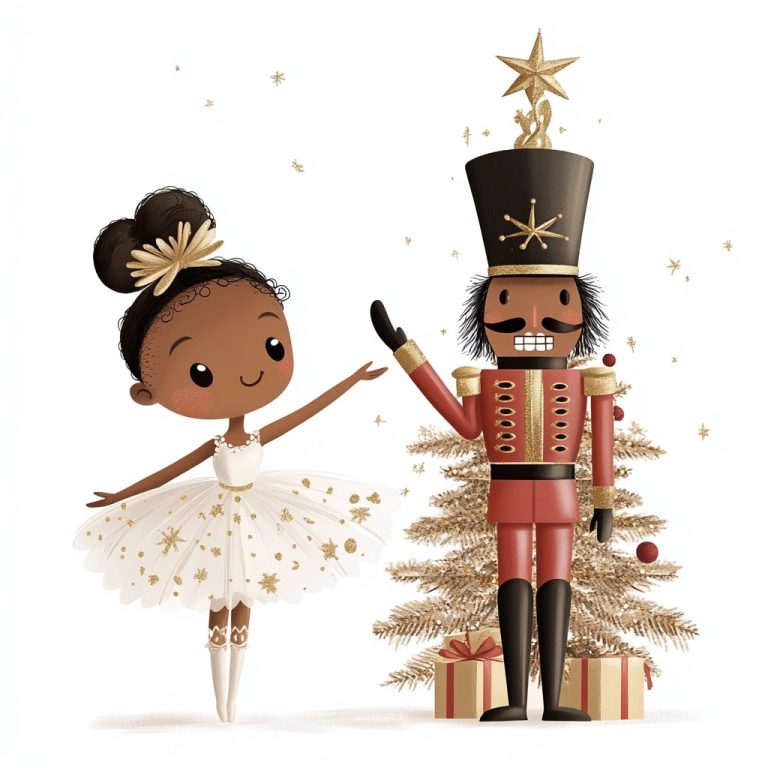 Ballet Ballerina and Nutcracker