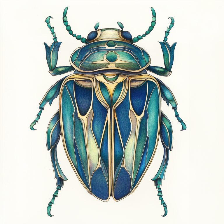 Beetle Illustration in Detail