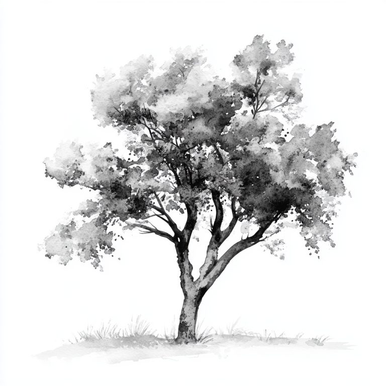 Black and White Ash Tree