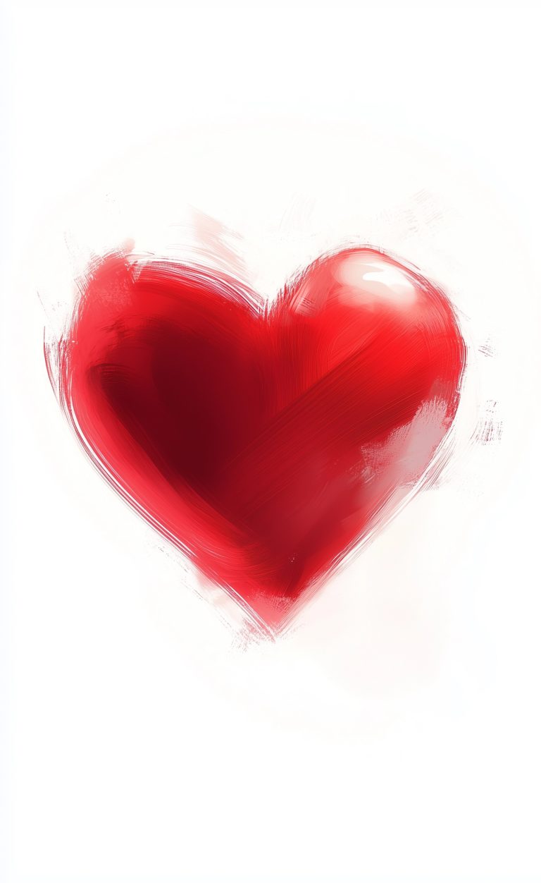 Blurred Red Heart Clip Art scaled