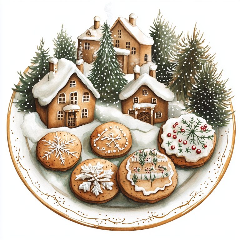 Boho Christmas Clipart Set