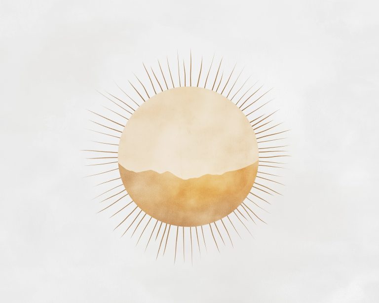 Boho Minimalist Sun Art