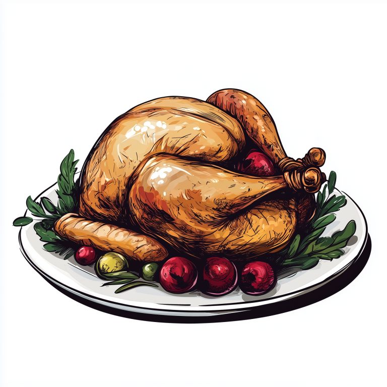 Bold Turkey Roast Illustration