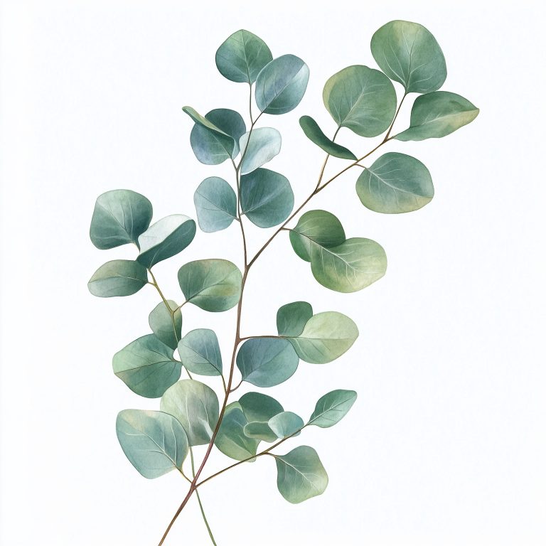 Botanical Eucalyptus Leaf Illustrations