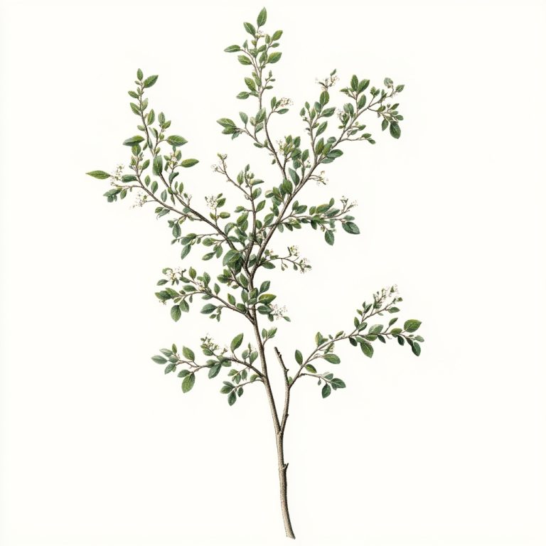 Botanical Sapling Illustration