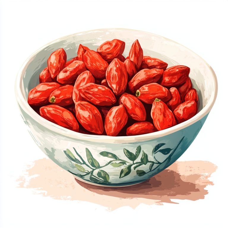 Bright Goji Berries Illustration