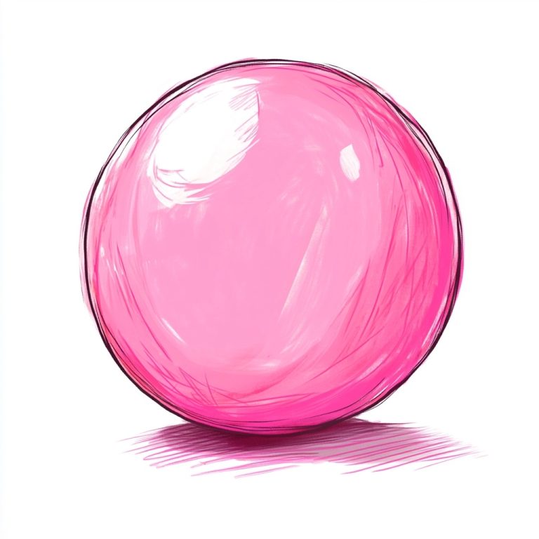 Bubble Gum Pink Sketch