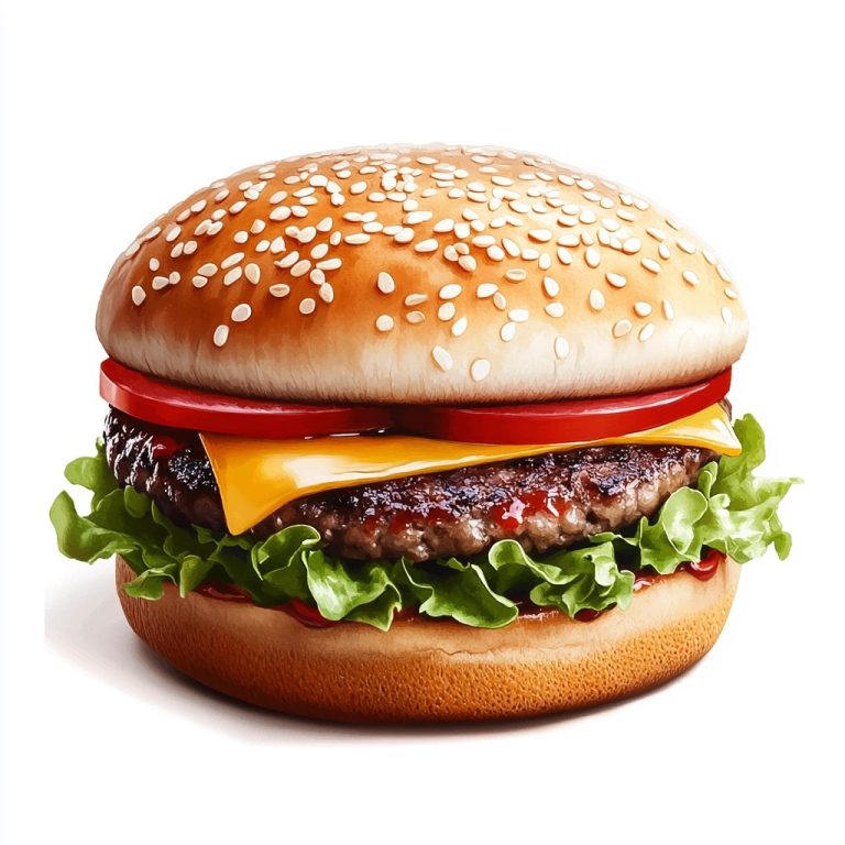 Burger Icon Minimalist Design