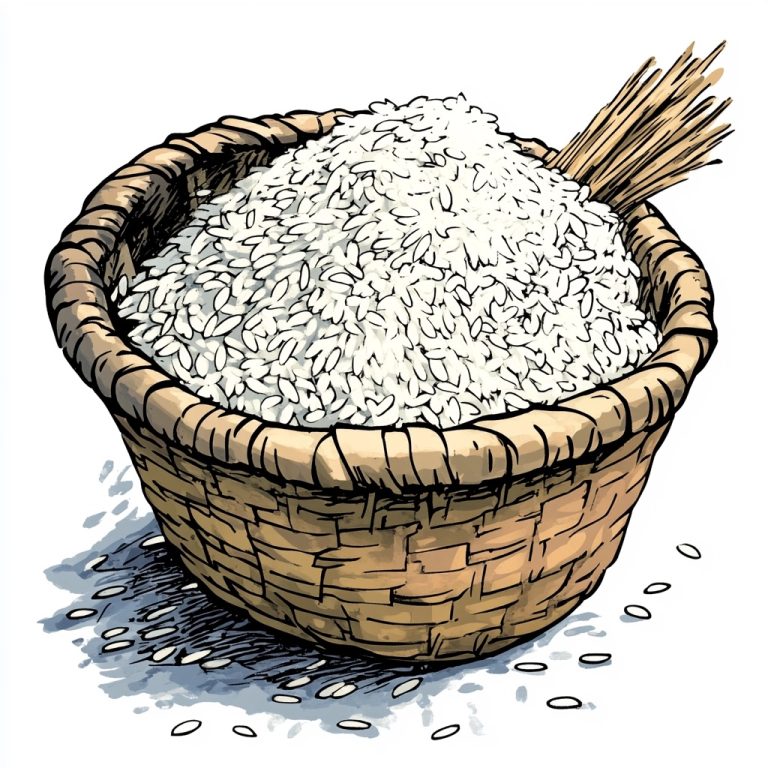 Cambodian Clipart Rice Basket