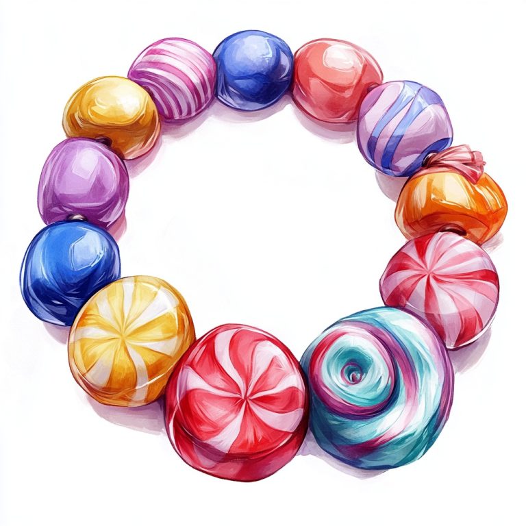 Candy Necklace Cartoon