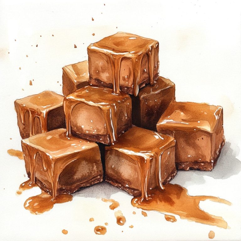 Caramel Watercolor Delight