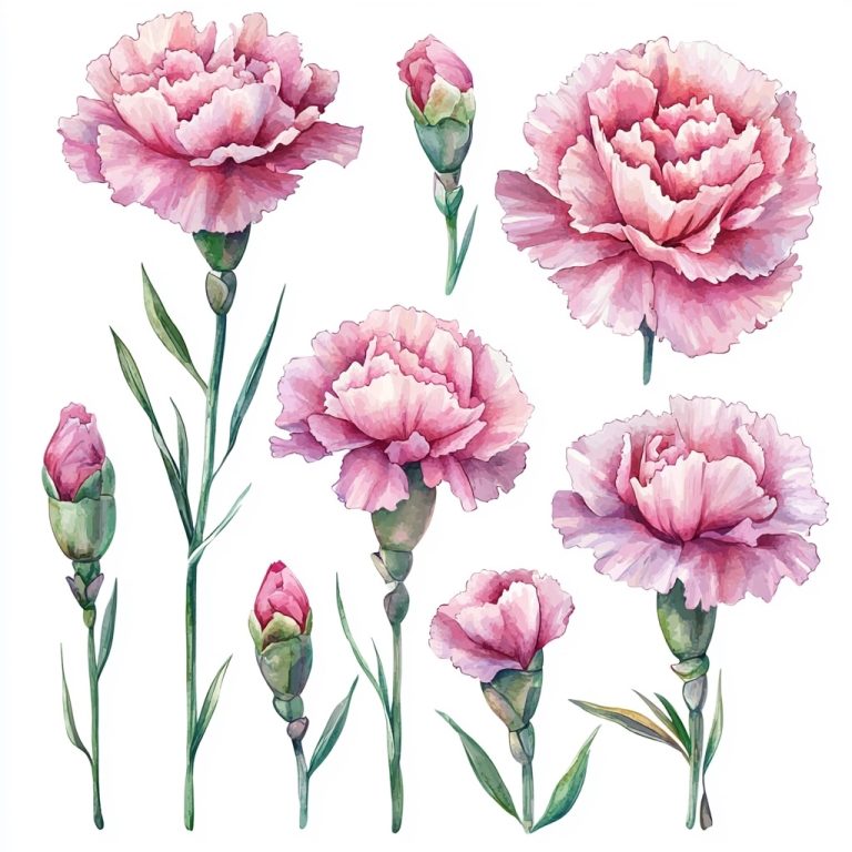 Carnation Floral 17