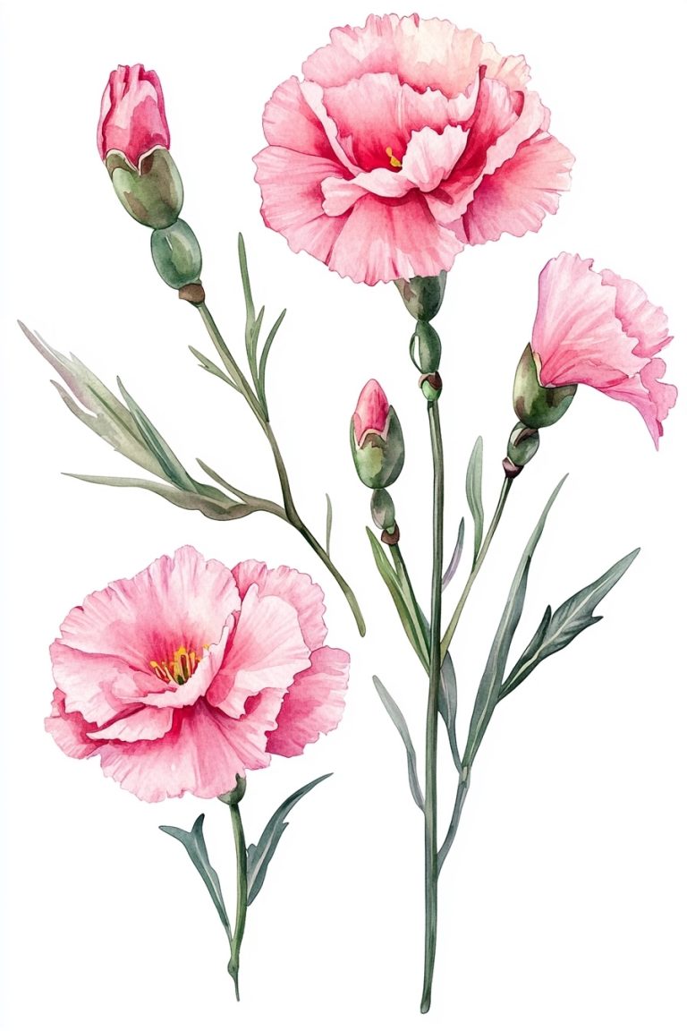 Carnation Floral 4