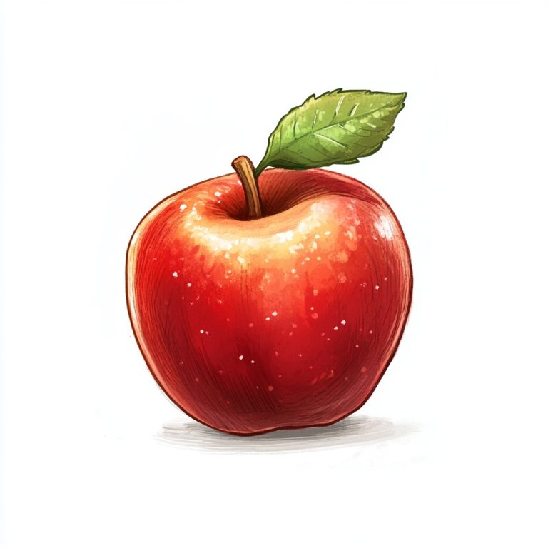 Cartoon Apple for Kids