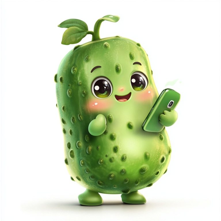 Cartoon Baby Pickle Calling