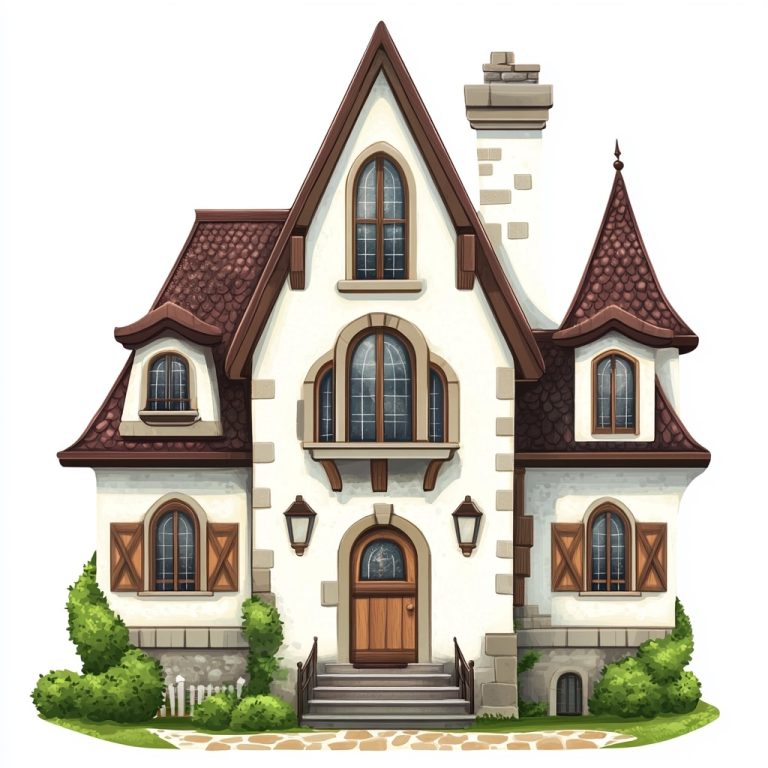 Cartoon Big House Design