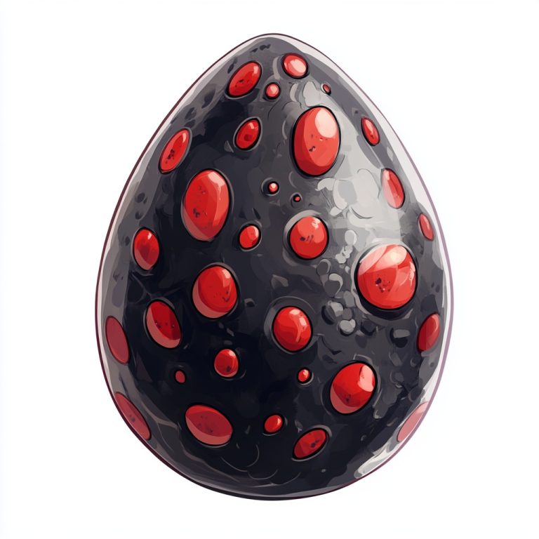 Cartoon Black Dragon Egg