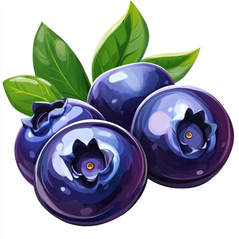 Cartoon Blueberries Illustration