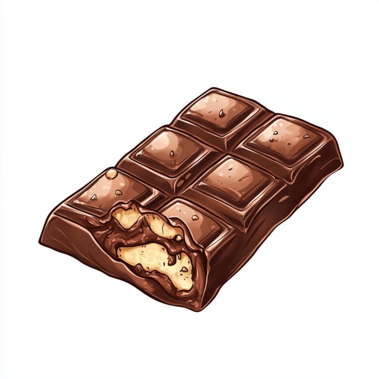 Cartoon Chocolate Bar Bite