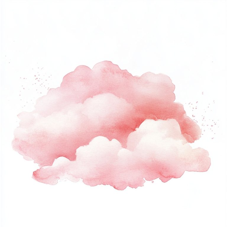 Cartoon Clouds in Watercolor