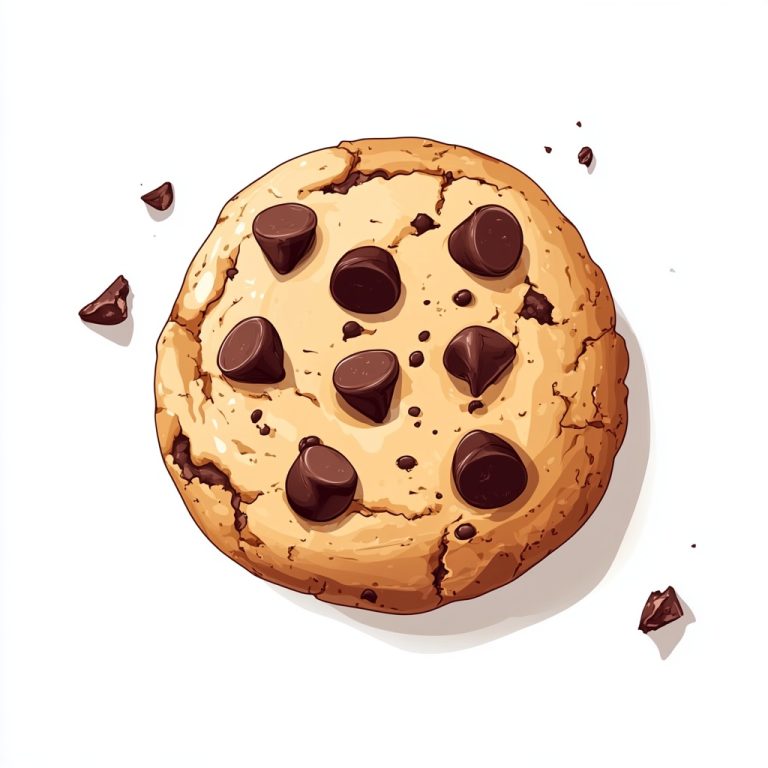 Cartoon Cookie Flat Lay