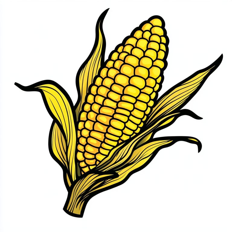 Cartoon Corn Illustration