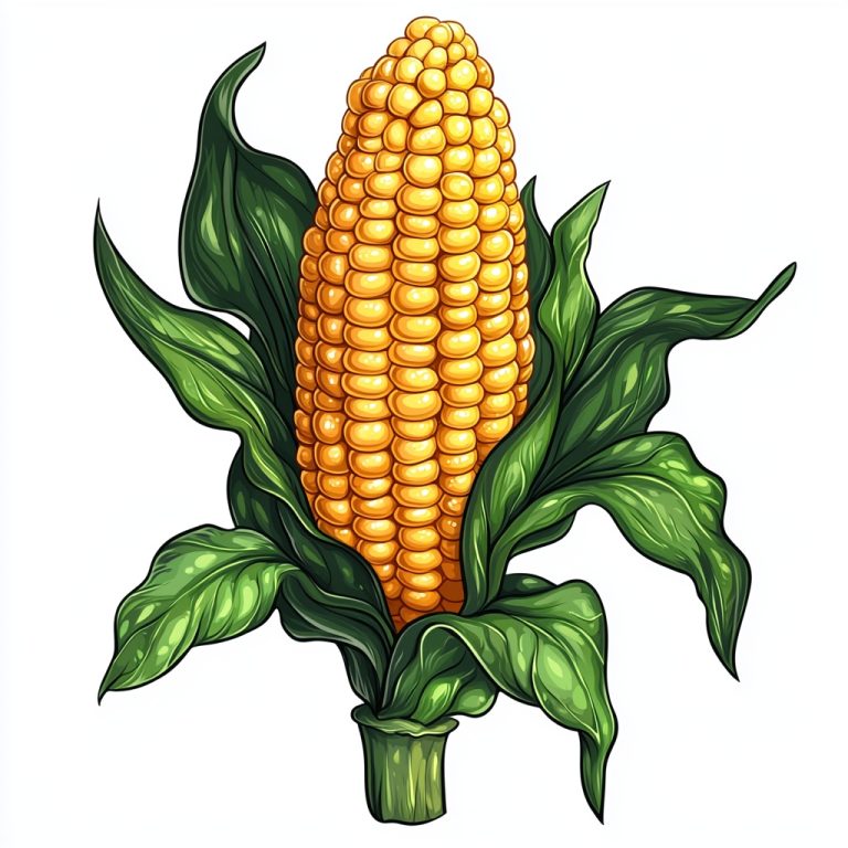 Cartoon Corn in Trudeau Style