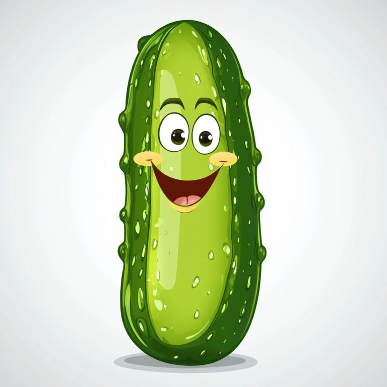 Cartoon Cucumber Illustration