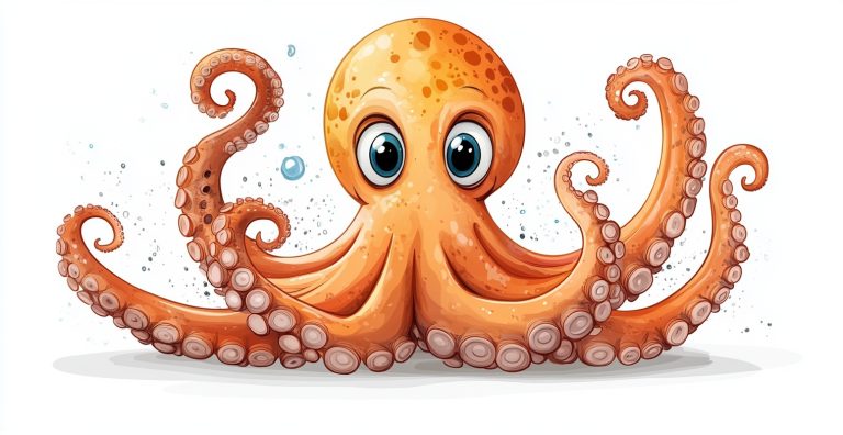 Cartoon Cute Octopus Design