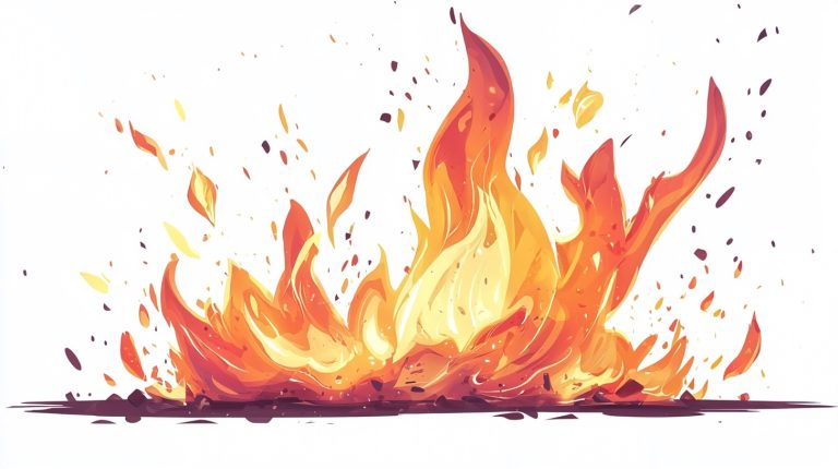 Cartoon Fire Effect Asset