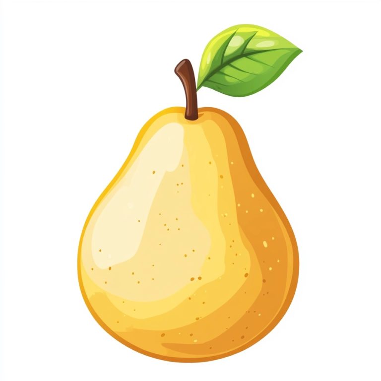 Cartoon Flat Pear