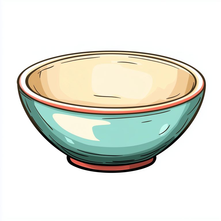 Cartoon Food Stained Bowl